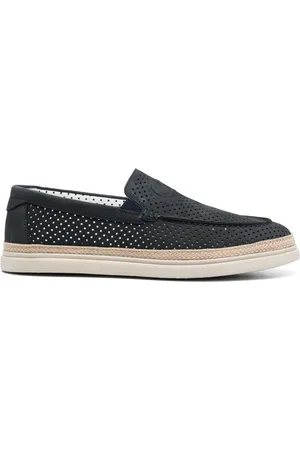 Casadei Espadrilles Nabuk en cuir perforé