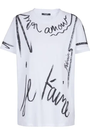 Balmain T-shirt à imprimé Je T