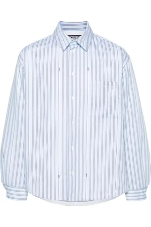 Jacquemus Chemise matelassée à fines rayures