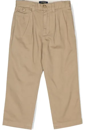Ralph Lauren Pantalon en coton à pinces