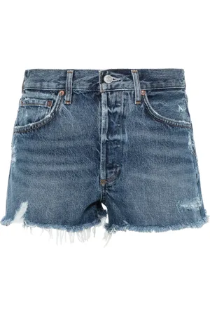 AGOLDE Short en jean à bords francs