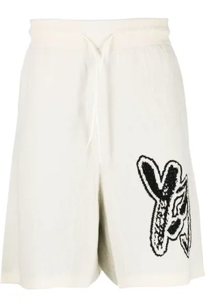 Y-3 Bermuda à logo en maille intarsia