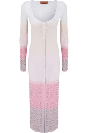 Missoni Cardigan long en maille chevrons