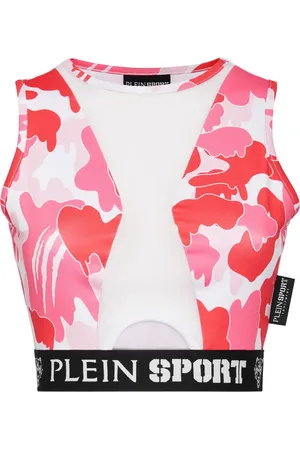 Philipp Plein Haut crop à imprimé camouflage