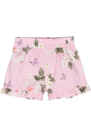 MONNALISA Short en coton à fleurs