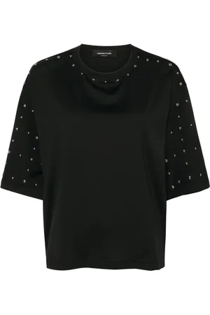 Fabiana Filippi T-shirt à détails de clous