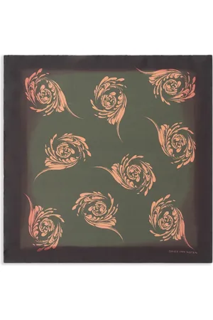DRIES VAN NOTEN Carré de poche en soie
