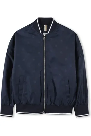 HUGO BOSS Veste bomber zippée à logo imprimé