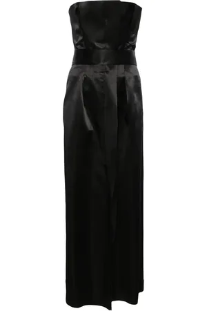 Serafini Robe longue en satin duchesse