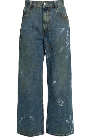 Helmut Lang Jean à effet peint