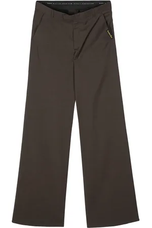 MARTINE ROSE Pantalon ample à motif pied-de-poule