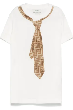 Fendi T-shirt à imprimé cravate
