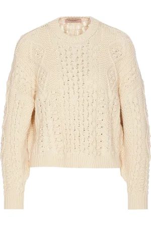 Twin-Set Pull en maille torsadée