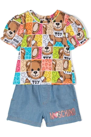 Moschino Ensemle short à logo Teddy Bear imprimé