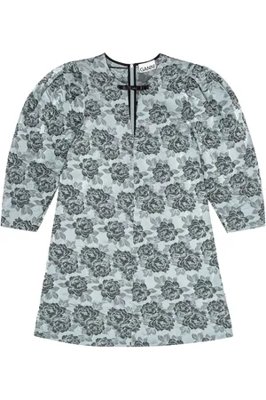 Ganni Robe courte à motif en jacquard