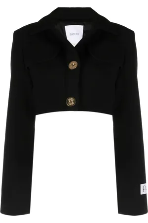 Patou Blazer en laine à coupe crop