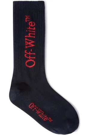 OFF-WHITE Chaussettes à logo Bookish en jacquard