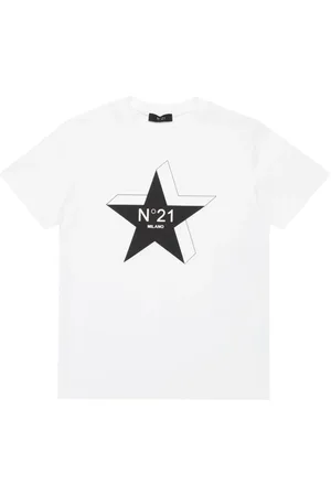Nº21 T-shirt en coton à logo imprimé