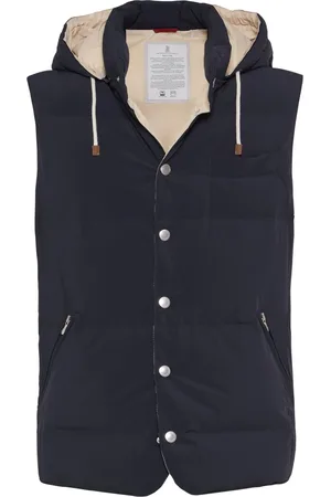 Brunello Cucinelli Gilet matelassé à capuche