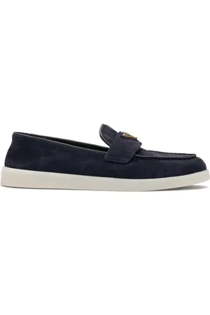 Prada Mocassins à logo triangle en émail