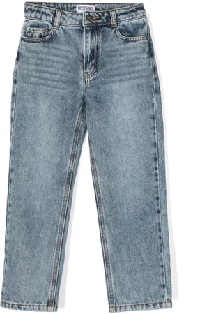 Moschino Jean à logo brodé