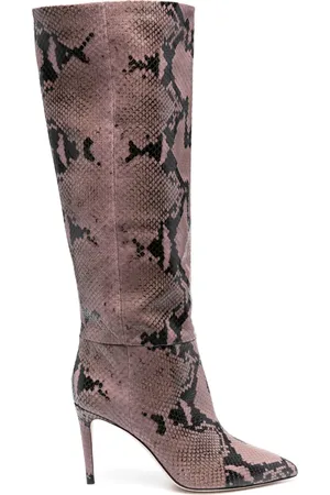 PARIS TEXAS Bottes à effet peau de crocodile 90 mm