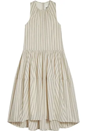 Jil Sander Robe mi-longue à rayures