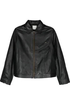 FORTE FORTE Veste en cuir à fermeture zippée