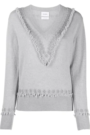 Barrie Pull à col v et fleurs