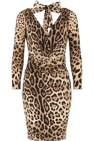 Dolce & Gabbana Robe à imprimé léopard