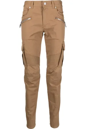 Balmain Pantalon zippé à coupe skinny