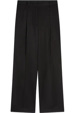 DRIES VAN NOTEN Pantalon palazzo à design plissé