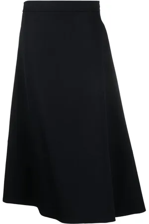 Jil Sander Jupe mi-longue à ourlet asymétrique