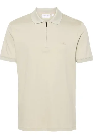 Calvin Klein Polo en coton à patch logo