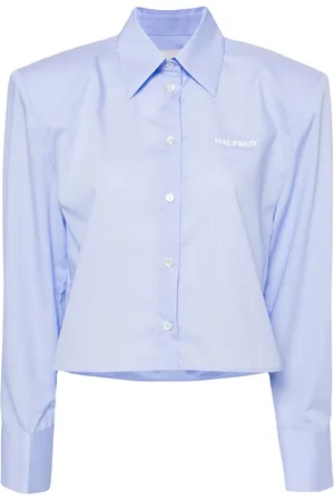 Halfboy Chemise en coton à logo brodé