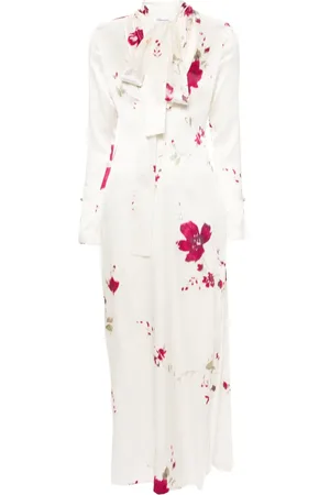 BLUMARINE Robe longue à fleurs