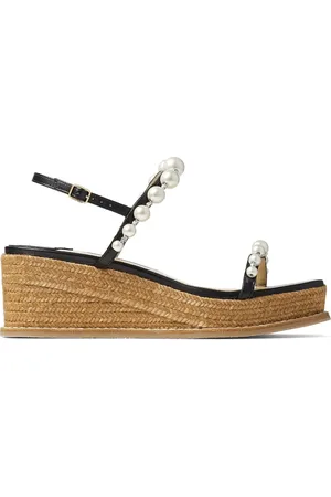 Jimmy Choo Espadrilles compensées Amatuus 60 mm à perles