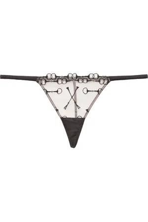 FLEUR DU MAL String à broderies Equestrian