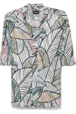 Giorgio Armani Chemise à imprimé végétal