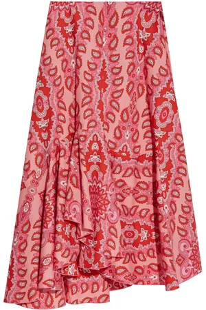 Etro Jupe asymétrique à imprimé cachemire