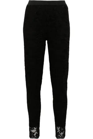 Twin-Set Legging à dentelle fleurie