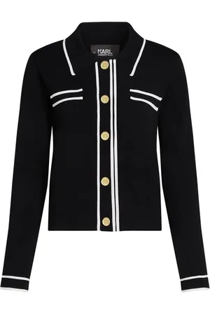 Karl Lagerfeld Cardigan Essential à liserés contrastants