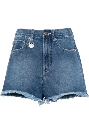 Chocoolate Short en jean à bords francs
