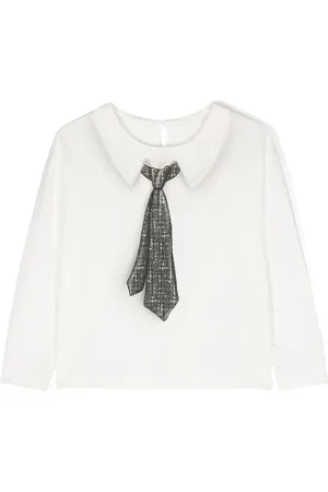 MONNALISA Chemise en coton à imprimécravate
