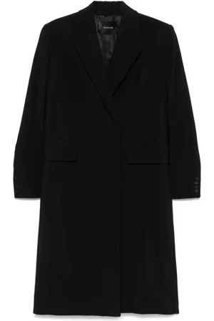 MUGLER Manteau droit à simple boutonnage