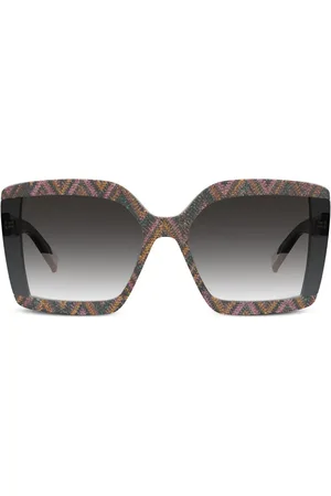 Missoni Lunettes de soleil teintées à monture carrée