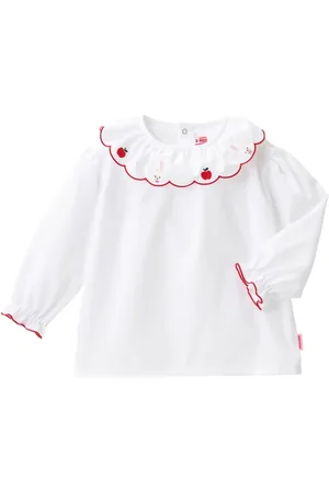 Miki House Blouse en coton à broderies