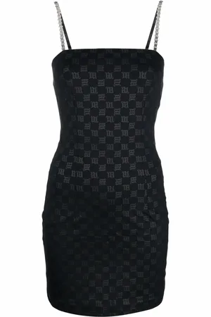 MISBHV Robe courte à motif monogrammé