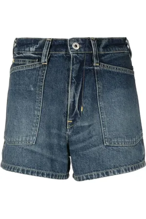 Kenzo Short en jean à patch logo