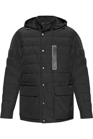 Moncler Manteau matelassé à logo appliqué